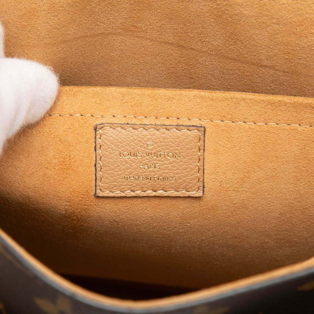 LOUIS VUITTON Authentic Brown Monogram Leather Shoulder Bag - Picture 5 of 7